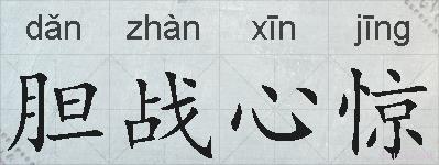 胆战心惊的拼音