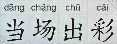 当场出彩的拼音