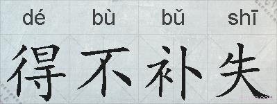 得不补失的拼音