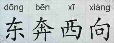 东奔西向的拼音