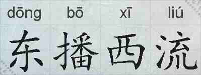 东播西流的拼音