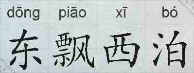 东飘西泊的拼音