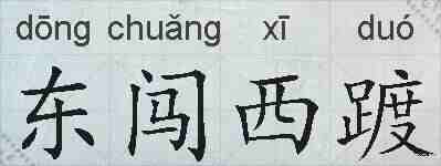 东闯西踱的拼音