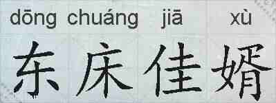 东床佳婿的拼音