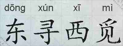 东寻西觅的拼音