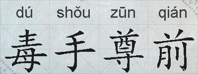 毒手尊前的拼音