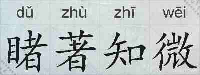 睹著知微的拼音