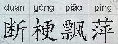 断梗飘萍的拼音