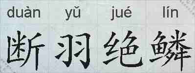 断羽绝鳞的拼音