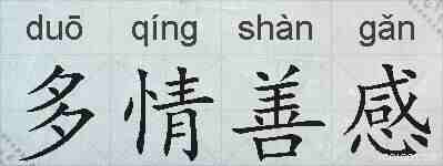多情善感的拼音