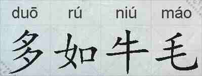 多如牛毛的拼音