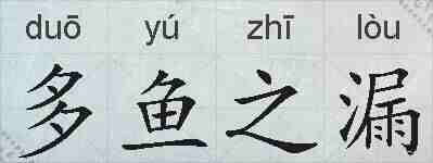 多鱼之漏的拼音