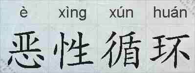 恶性循环的拼音