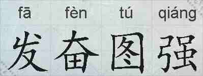 发奋图强的拼音