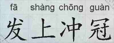 发上冲冠的拼音