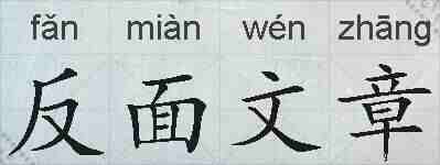 反面文章的拼音