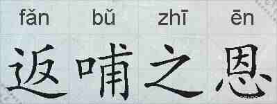 返哺之恩的拼音