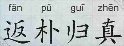 返朴归真的拼音