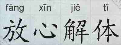 放心解体的拼音