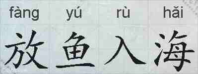 放鱼入海的拼音