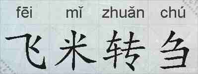 飞米转刍的拼音