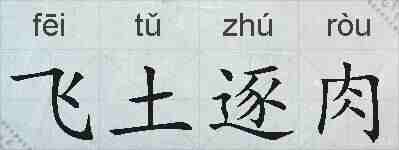 飞土逐肉的拼音