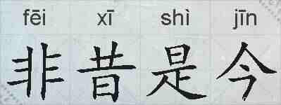 非昔是今的拼音