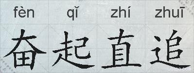 奋起直追的拼音