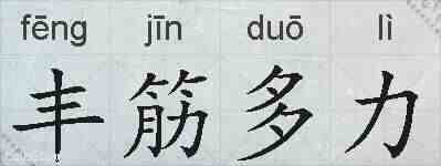 丰筋多力的拼音