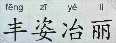 丰姿冶丽的拼音