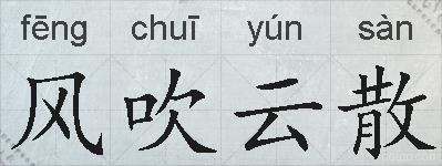 风吹云散的拼音
