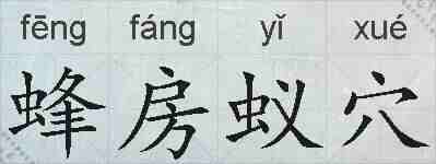 蜂房蚁穴的拼音