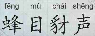 蜂目豺声的拼音