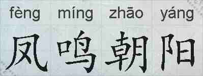 凤鸣朝阳的拼音