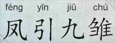 凤引九雏的拼音