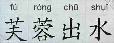 芙蓉出水的拼音