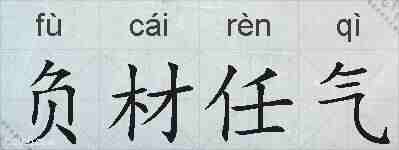 负材任气的拼音