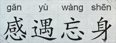 感遇忘身的拼音