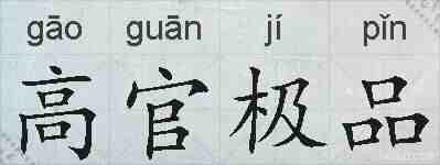 高官极品的拼音