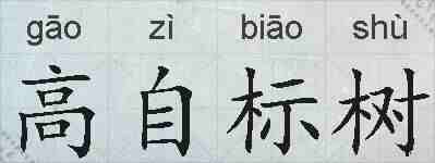 高自标树的拼音