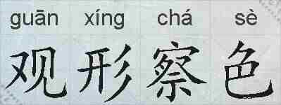 观形察色的拼音