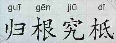 归根究柢的拼音