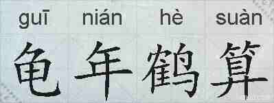 龟年鹤算的拼音