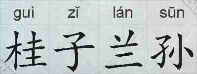 桂子兰孙的拼音