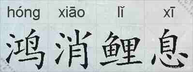 鸿消鲤息的拼音