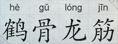鹤骨龙筋的拼音