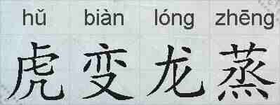 虎变龙蒸的拼音
