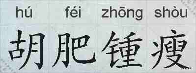 胡肥锺瘦的拼音