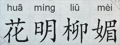 花明柳媚的拼音