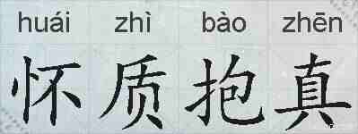怀质抱真的拼音